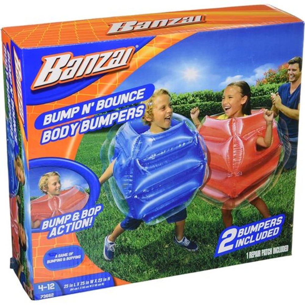 Bump N' Bounce Body Bumpers, 2 Bumpers Included in Red & Blue Ages 4 and up